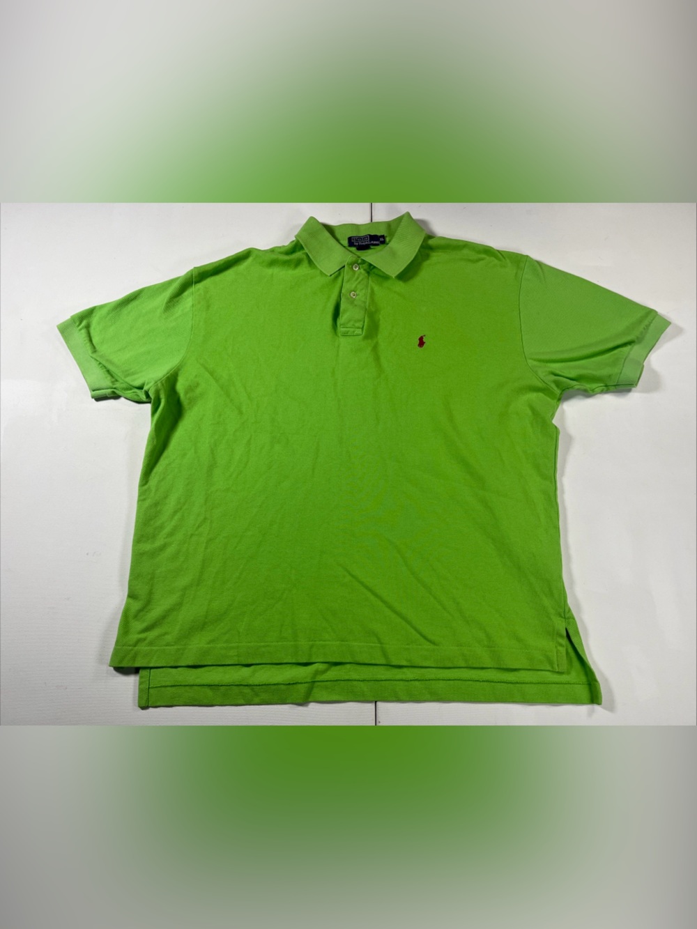 Vintage Polo Ralph Lauren Polo Shirt Men's XL Green Collared Red Pony
